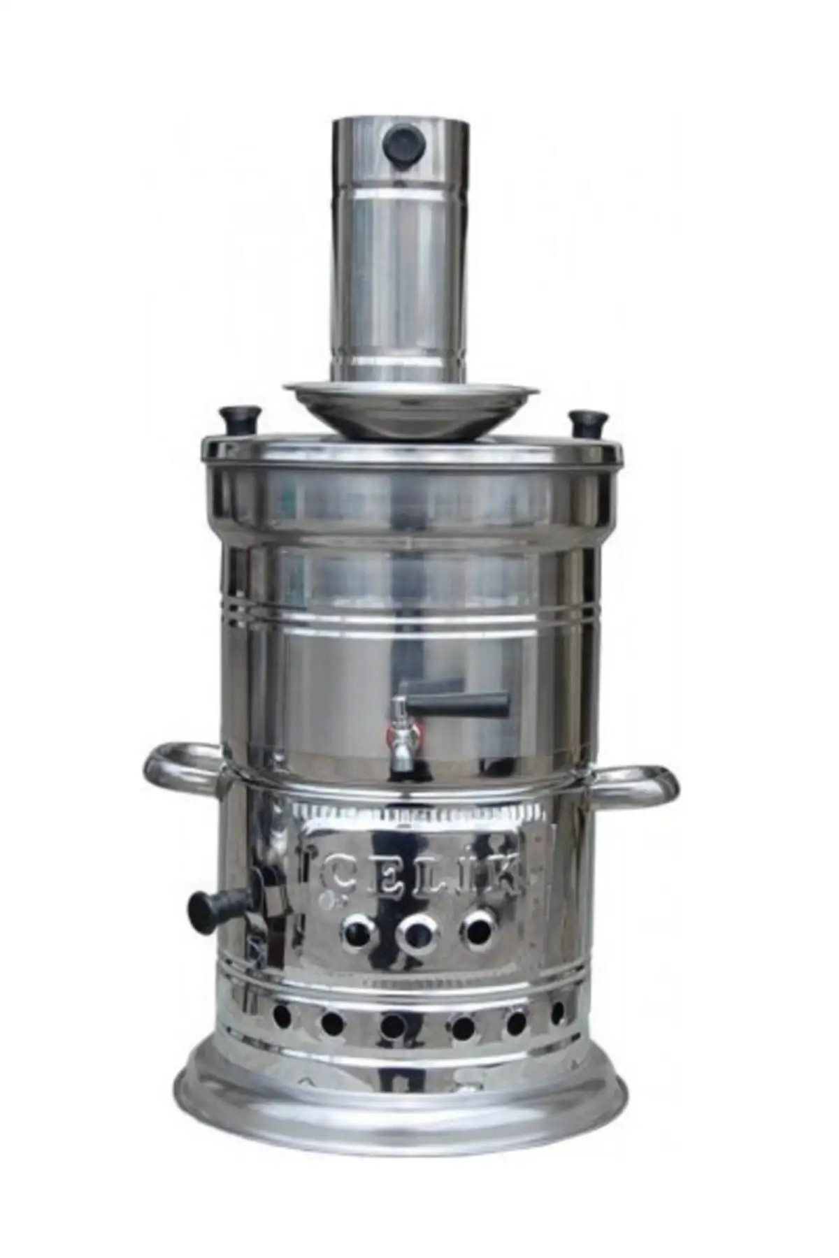 Wood Tea Samovar with Single Tap 3.5 Lt