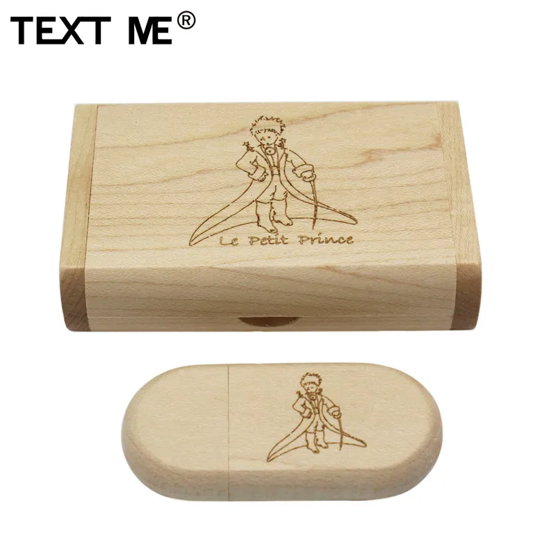 

TEXT ME engrave Walunt wood Maple wood wooden +box LOGO print usb flash drive usb2.0 4GB 8GB 16GB 32GB 64GB photography gift