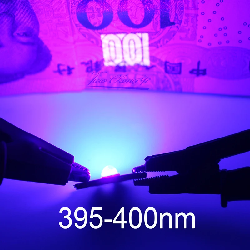 3W UV 365nm 380nm 395nm High Power LED purple Light Chip Ultra Violet Bulbs Lamp with 20mm PCB Aluminum substrate