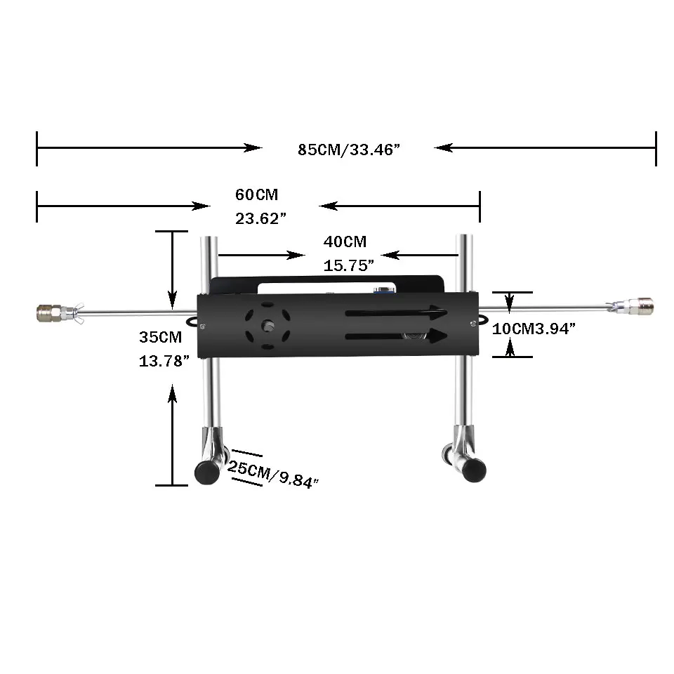 FREDORCH 120W Super Powerful Sex Machine Triple Control Masturbation Machine for Women and Men Love Machine Pumping Gun Dildo