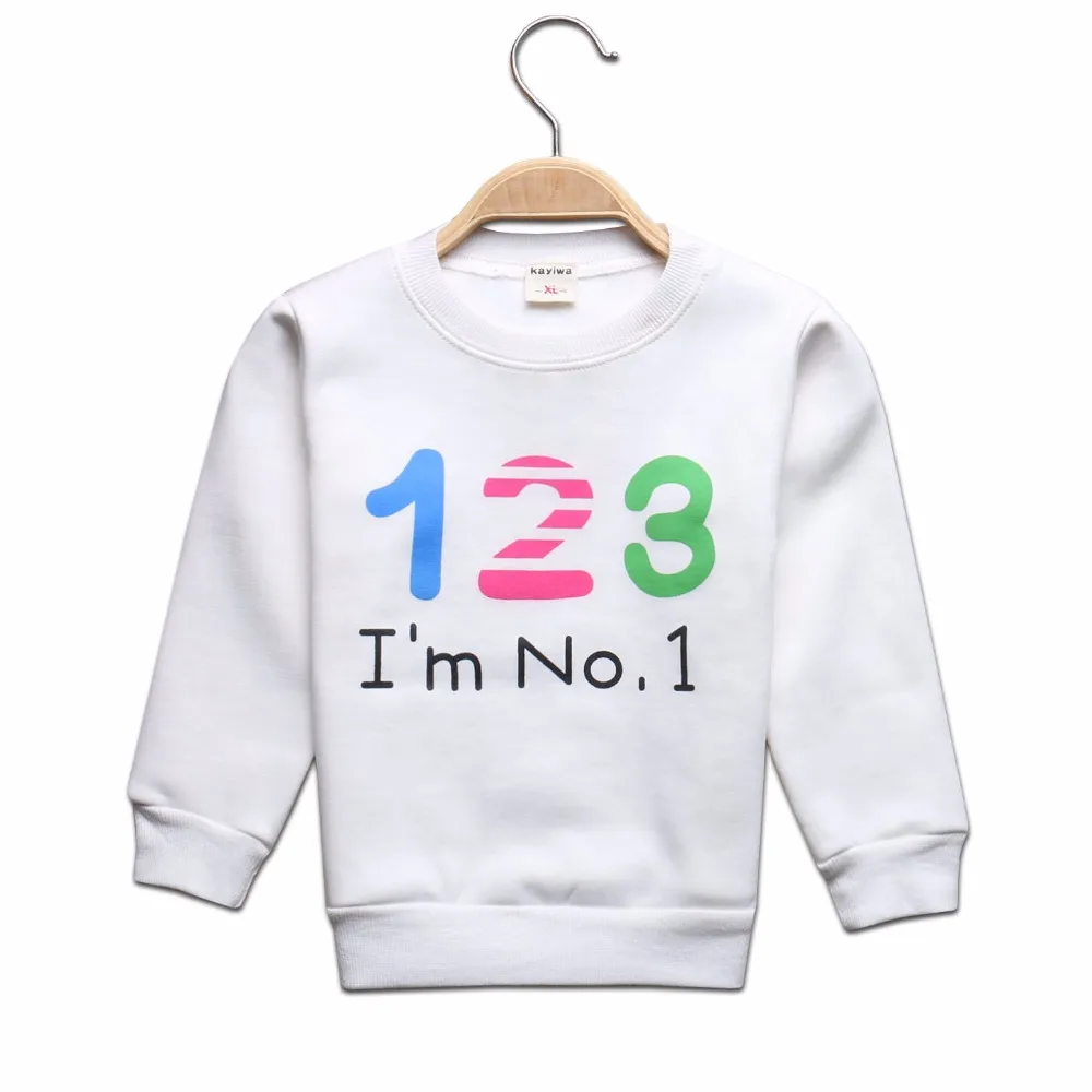 Sale Baby Boys Hoodies Letter Printed Sweater for Toddle Girls Warm Fleece Sweatshirt Children Pullover Outerwear Tops kids N302