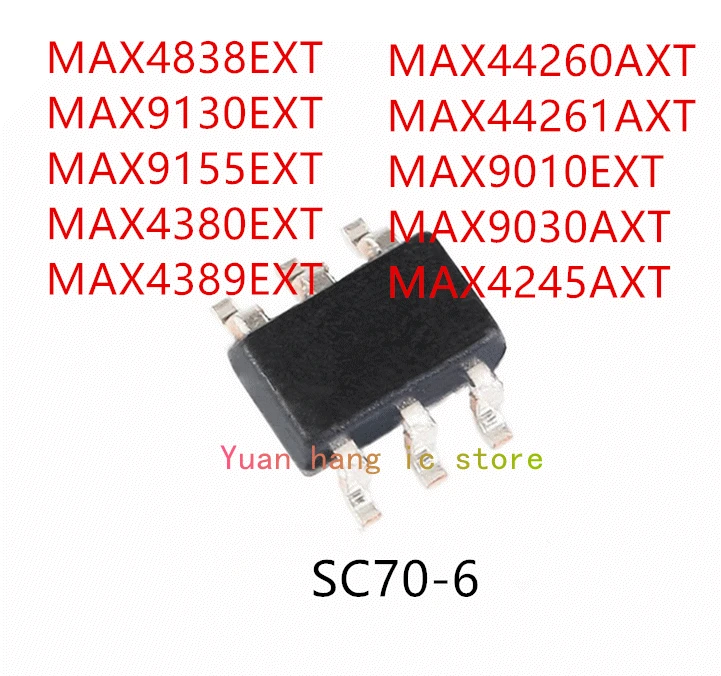 10 шт. MAX4838EXT MAX9130EXT MAX9155EXT MAX4380EXT MAX4389EXT MAX44260AXT MAX44261AXT MAX9010EXT MAX9030AXT MAX4245AXT IC