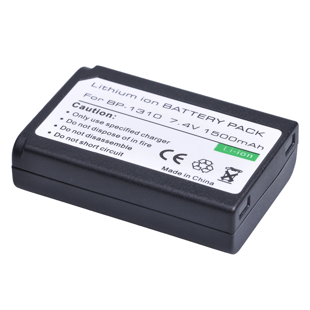 2Pcs 1500mAh BP-1310 BP 1310 BP1310 Lithium ion Battery pack for Samsung NX10, NX11, NX20, NX5, NX100 Camera Battery