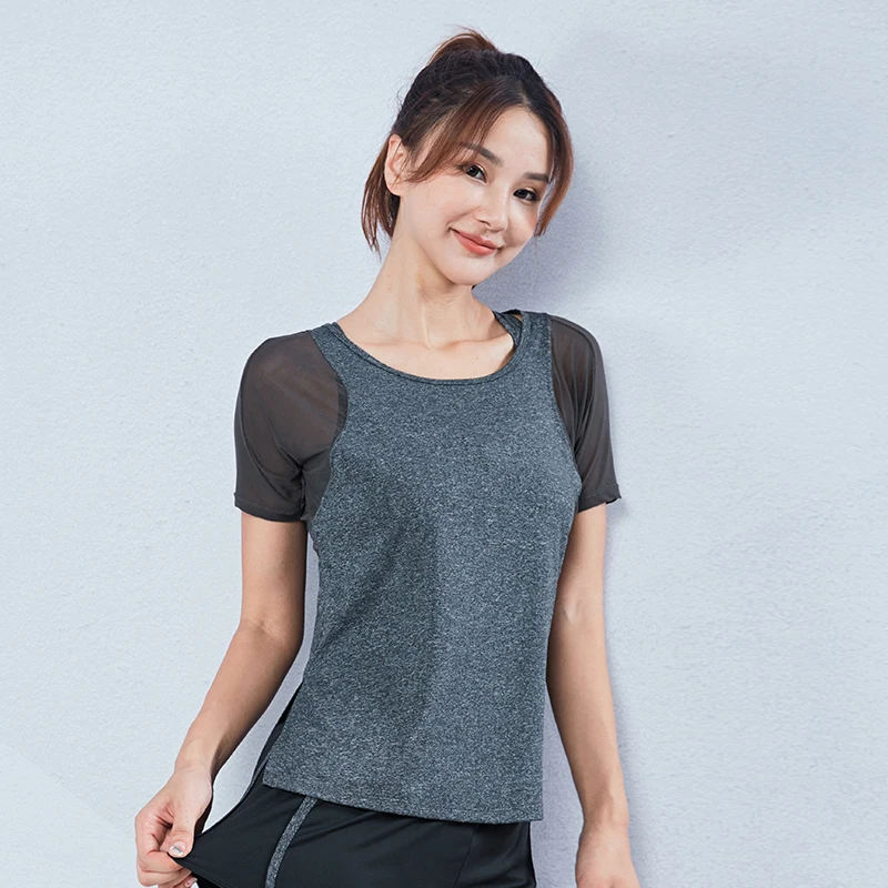 Marca 2020 Delle Donne Della Maglia di Sport Magliette E Camicette Manica Corta Yoga Casacche E Maglie Allentato Corsa E Jogging Fitness T-Shirt