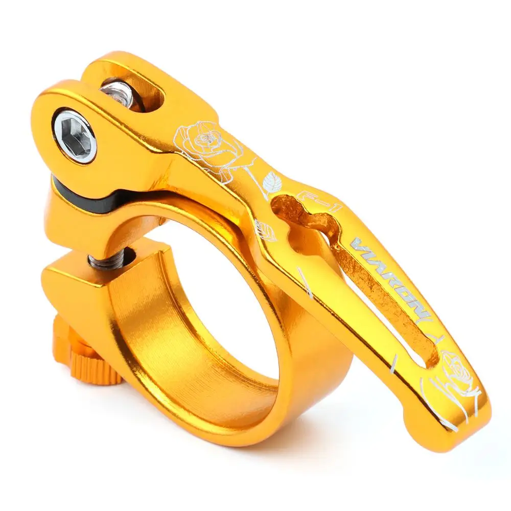 31.8/34.9mm  Aluminum Alloy MTB  Bike Seat Clamp Gub  Quick Release Road Fixed Gear Bike Spare For Bicycles Parts