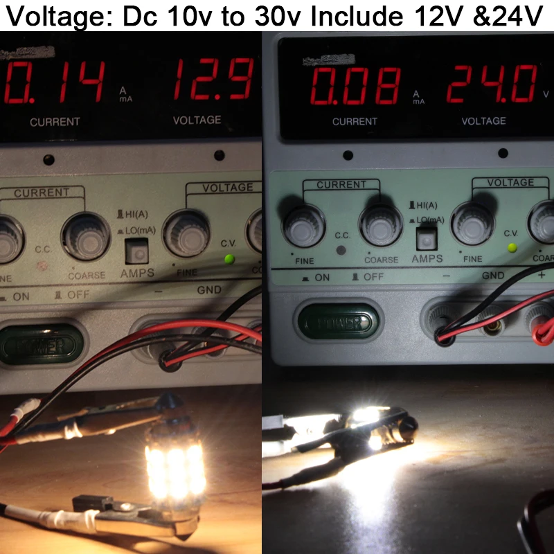 Canbus LED電球,12 24 V,2W,360度,12V,24 V,36mm,39mm,42mm,c3w,c10W,12V,24 V