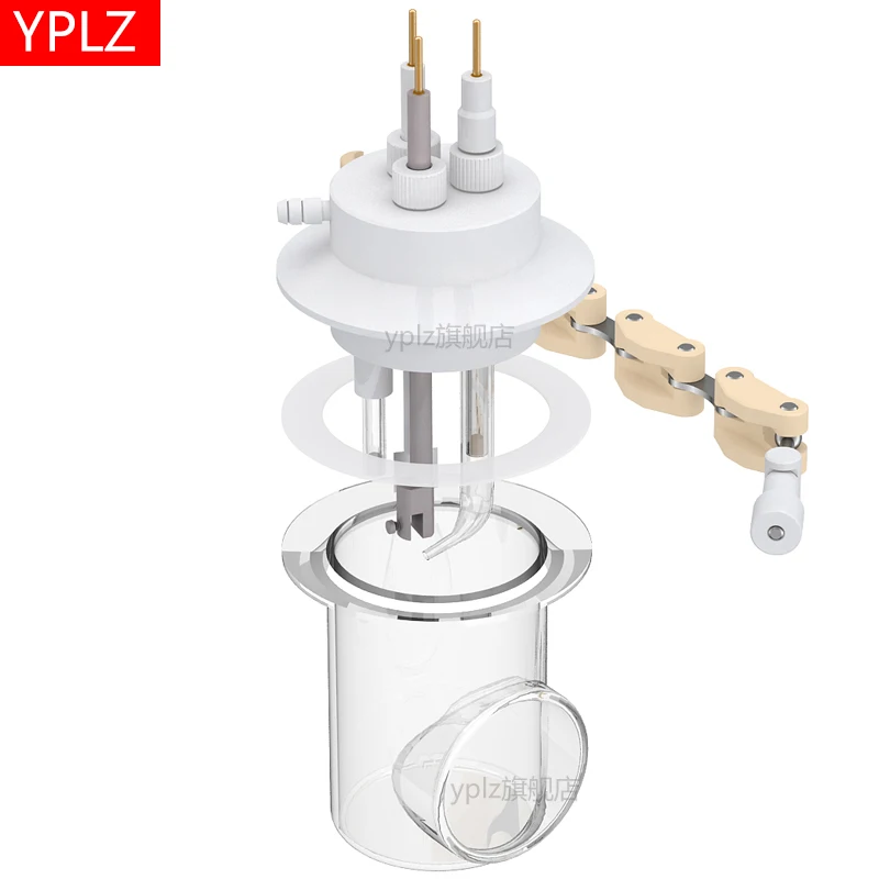 Relative sealing of all quartz side illuminated electrochemical cell