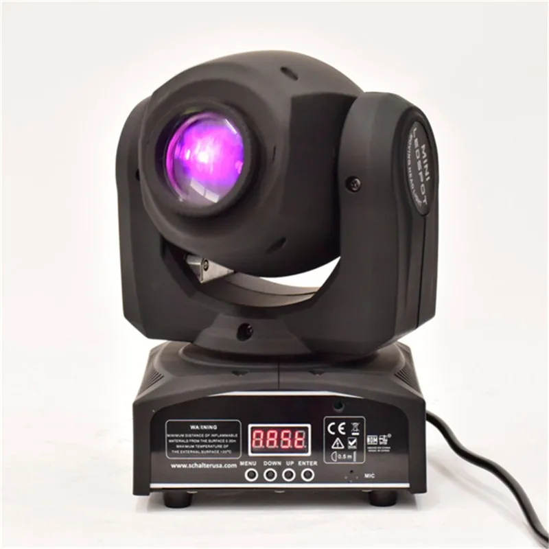 Fast Shipping 30W LED Gobo Moving Head Light DMX512 Stage Lighting Disco Wedding Party Colorful Spot Effect Luces Mini DJ Lights