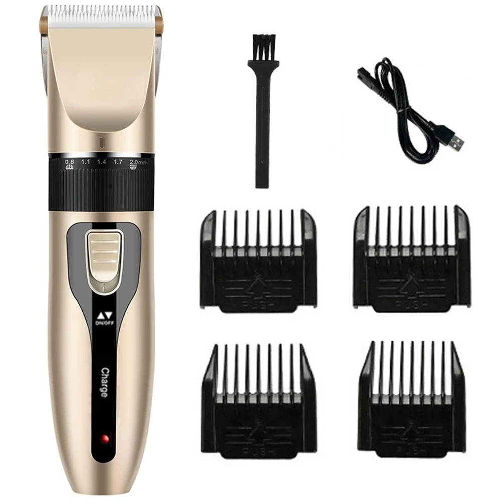 전문 전기 헤어 클리퍼, LED 디스플레이 포함, 5 단 미세 조정, 저소음, 세척 가능 헤드, 살롱 사용, 헤어 트리머
