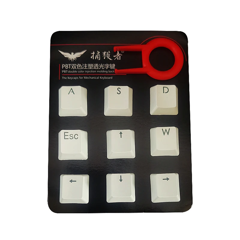 9 Keys PBT backlighting Keycap For Cherry MX Mechanical Keyboard with ESC WASD up down left right Direction keycaps