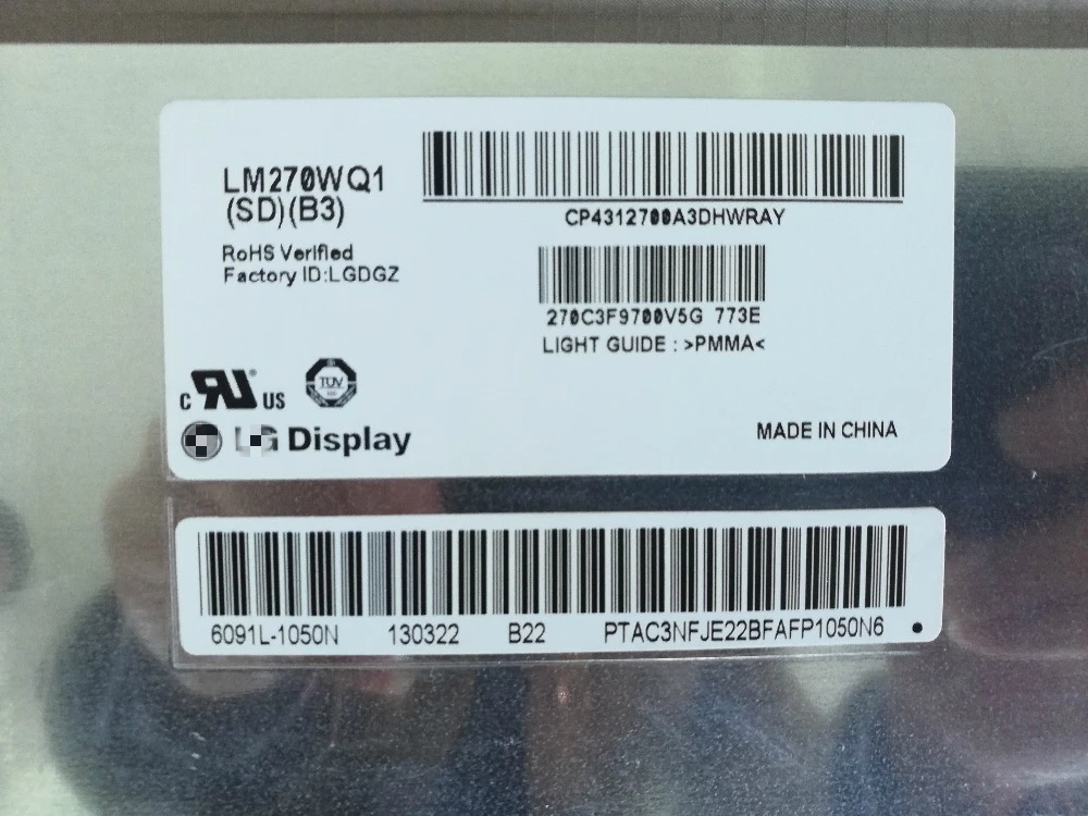 Imagem -02 - Tela de Exibição Lcd para A1407 Imac Lm270wq1 sd b3 27 Lm270wq1 sd b3