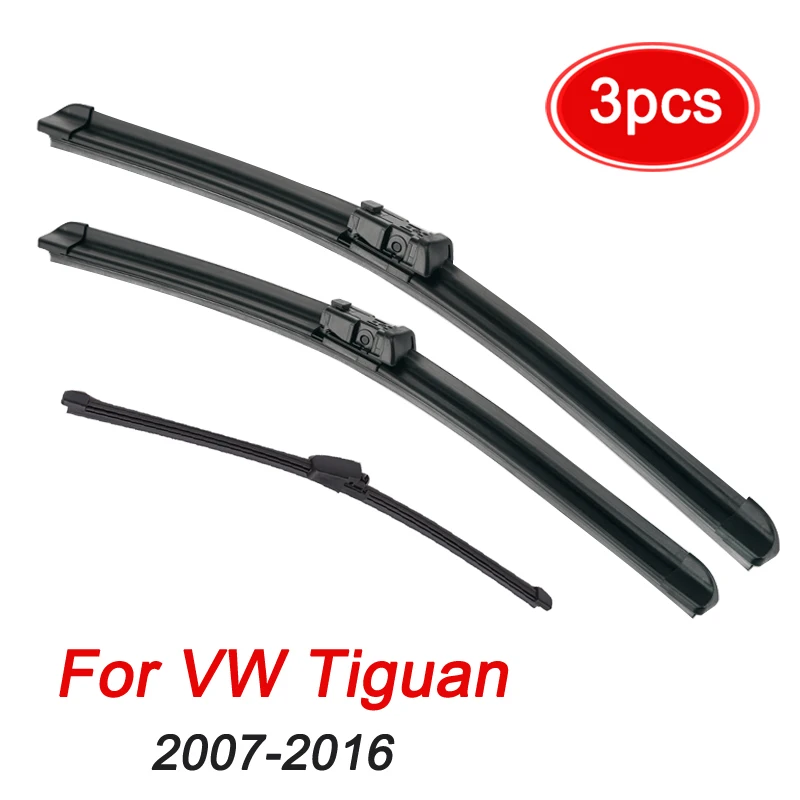 MIDOON Wiper LHD RHD  Front Rear Wiper Blades Set For VW Tiguan 2007-2016 Windshield Windscreen Front Rear Window 24