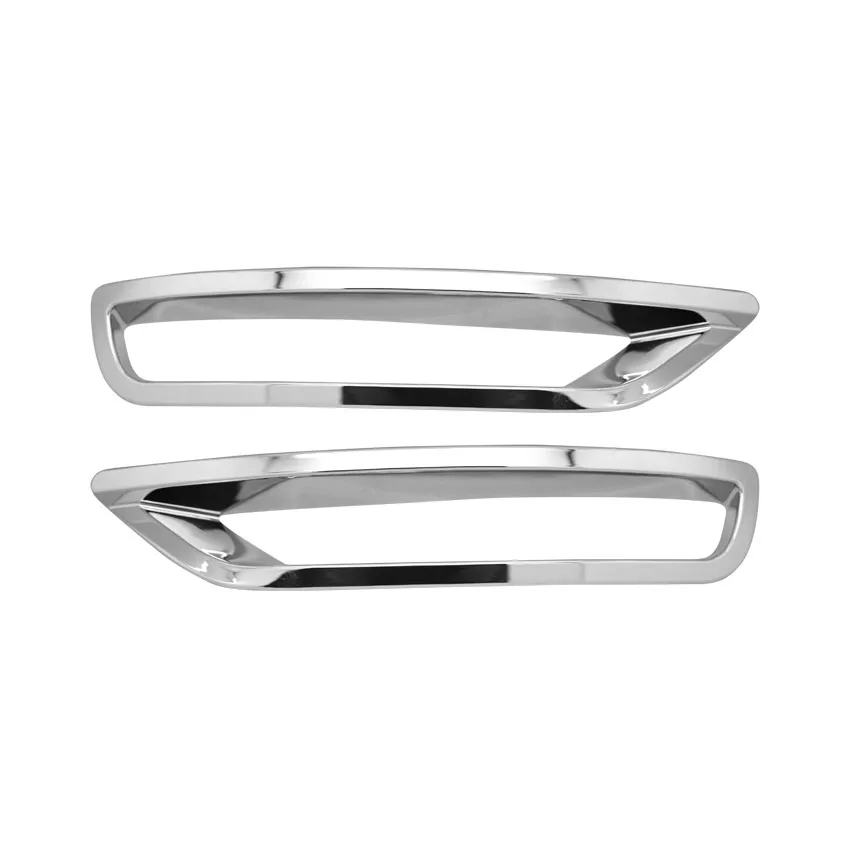 2PCS Chrome Bright Silver for Subaru Forester SJ 2014 2015 2016 2017 Rear Fog Lamp Cover Trim  Facelift Car Styling Accessories
