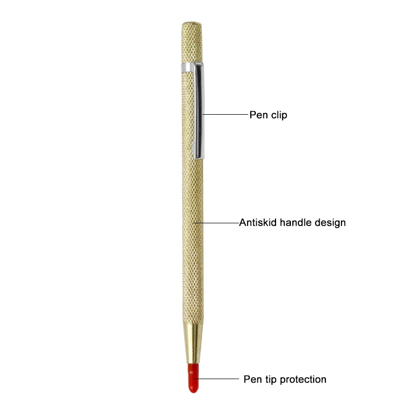 Punta in acciaio Scriber Penna di Marcatura Incisione Strumenti di Metallo Borsette Lettering Tool Tip Scriber Coltello Piastrelle