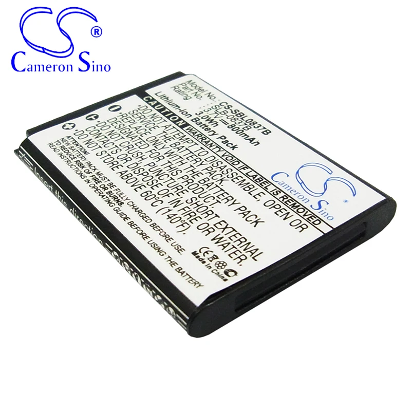 CameronSino Battery for Samsung Digimax L70 Digimax L70B L201 L83T NV10 NV15 fits Samsung SLB-0837(B) Digital camera Batteries