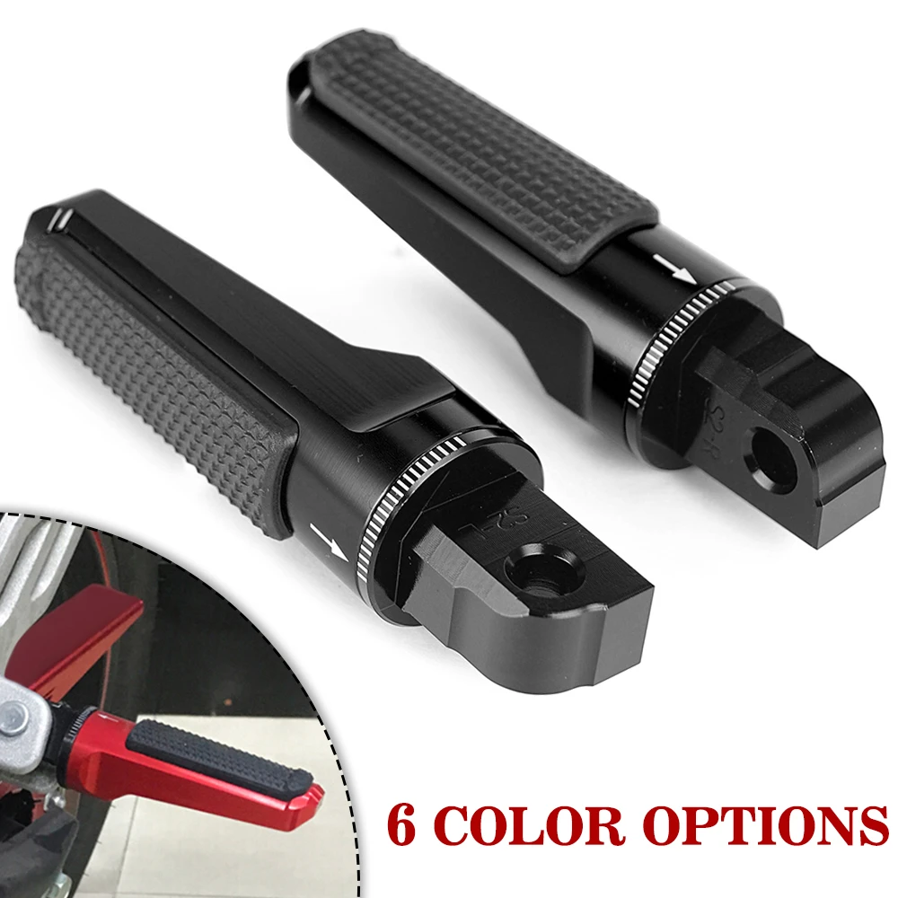 For Suzuki GSR600 GSXR600 GSXR750 GSXR1000 B-king SFV650 SV650 Gladius SV650X CNC Rear Foot Pegs Rests Passenger Footrests