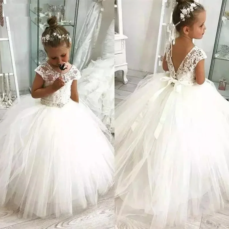 Luxury Flower Girl Dresses for Wedding Party First Pageant Communion Dresses vestidos primera comunion para ninas Girl Dresses