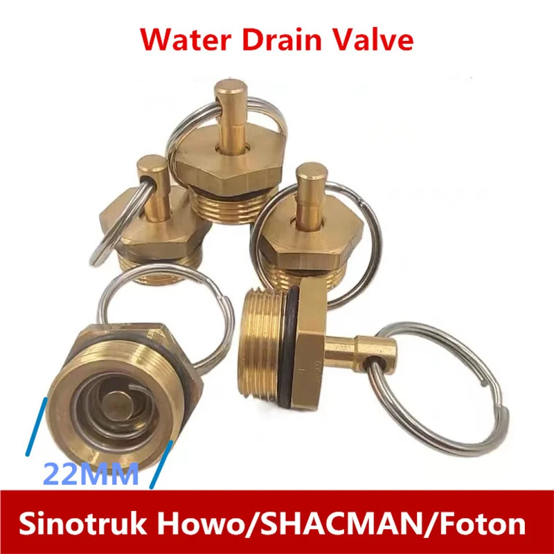 

Water Drain Valve suitable for Sinotruk Howo SHACMAN Foton шакман truck parts car accessories Air reservoir drain valve screw