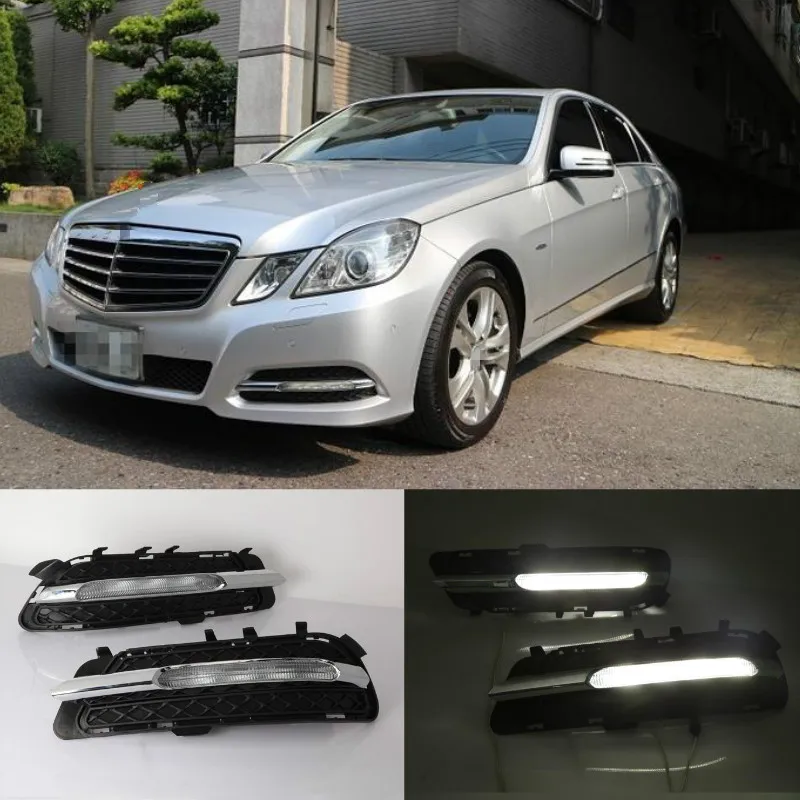 For Mercedes Benz W212 E-Class E250 E300 E350 2009-2013 Car DRL LED Daytime Running Light DRL Lights Fog Lamp