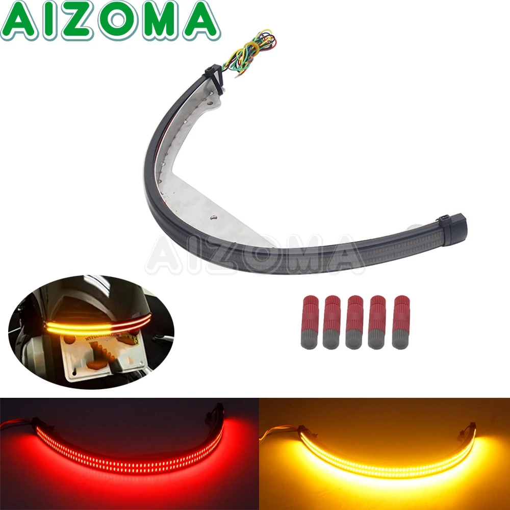 

Motorcycle Flowing Sequential Switchback Double LED Fender Eliminator Taillight Turn Signal Light For Suzuki Boulevard M109R M9