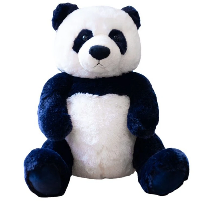 

National Treasure Simulation Black and White Panda Stuffed Doll Big Soothing Toy sleeping Hug Bear for Kids Girls Gift Deco