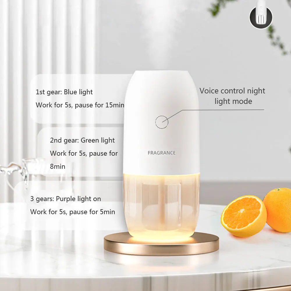 Aromatherapie Machine Voice-Controlled Night Lamp Home Expander Hotel Creatieve Parfum Essentiële Olie Deodorant Luchtbevochtiger Nuttig