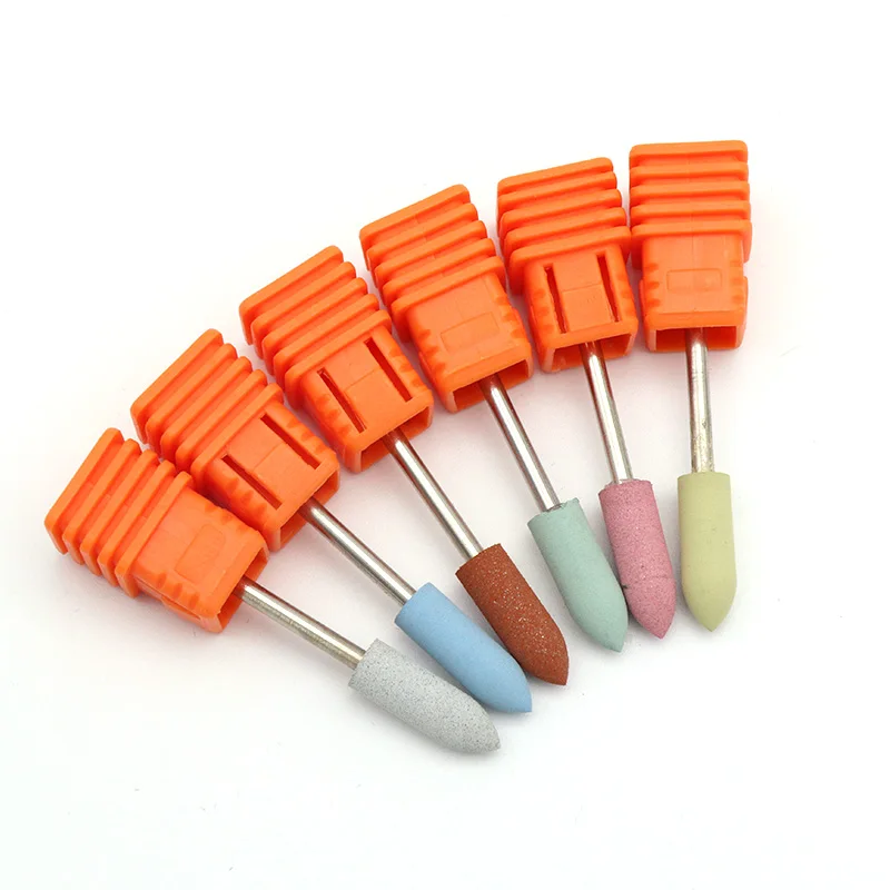 1pc Rubber Silicon Nail Grinding Head Milling Manicure Cutter for Pedicure Machine Sander Drill Bit Polishing Electric Tool