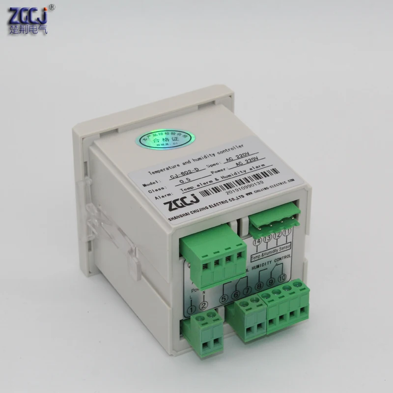 Control 4 devices Intelligent digital temperature and humidity controller with metal sensor alarm output with 25m-45m cable