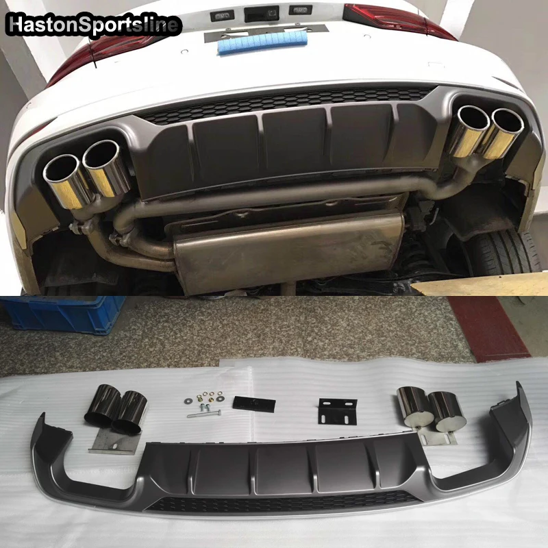 A3 S3 PP dyfuzor tylnego zderzaka tylny wydech Spoiler dla Audi A3 S3 Sline 2017-2019 Car Styling