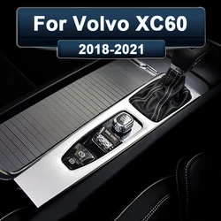 For Volvo XC60 2018 2019-2021 Car Styling Interior Gear Shift Panel Head Electronic Handbrake Frame Cover Stickers Accessories