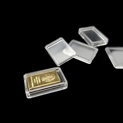 24*16*2.2mm  Clear capsule boxes for 5 grams bullion gold or silver bar case holder/ 5 gram