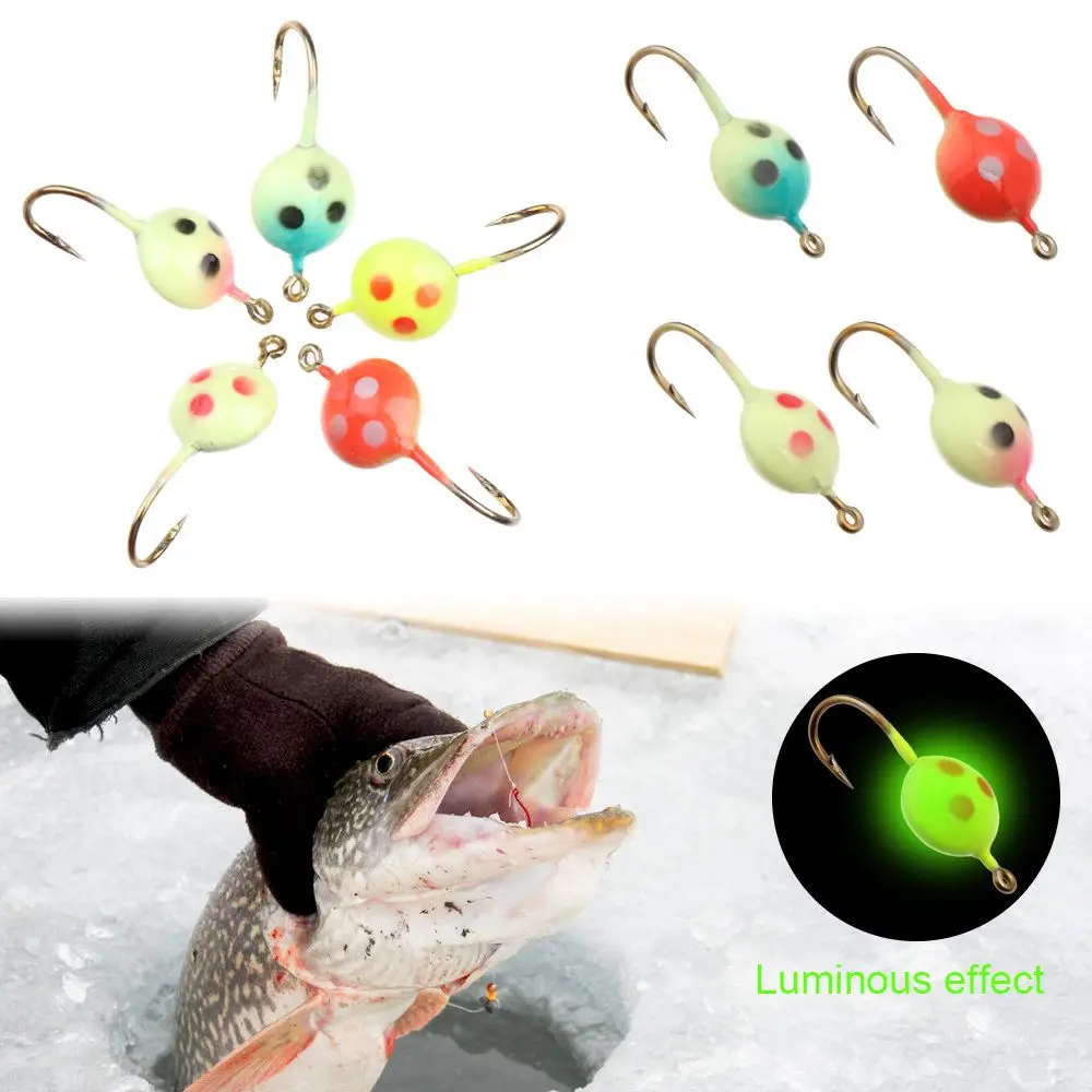 2PCS/Lot mini Artificial Whale Shaped Winter Bait Lead Hard Hook Insect Ice Fishing Lure AD-Sharp