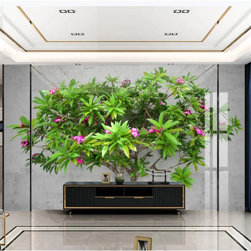 wellyu Custom wallpaper 3d personality creative green vegetation flower background wall living room bedroom background wallpaper