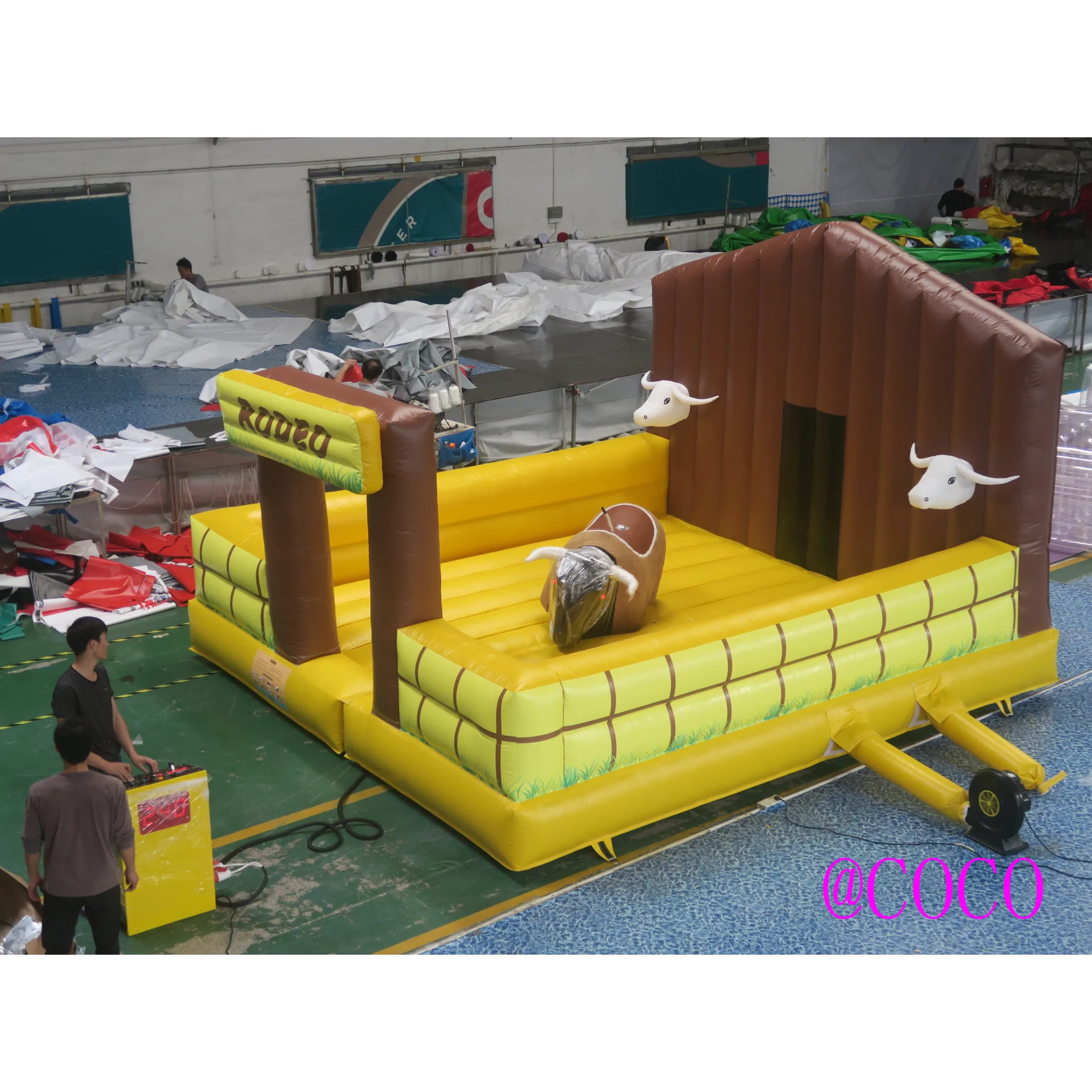 free sea ship,inflatable bullfighting ride-on,giant inflatable rodeo mechanical bull sport game,bull riding machine