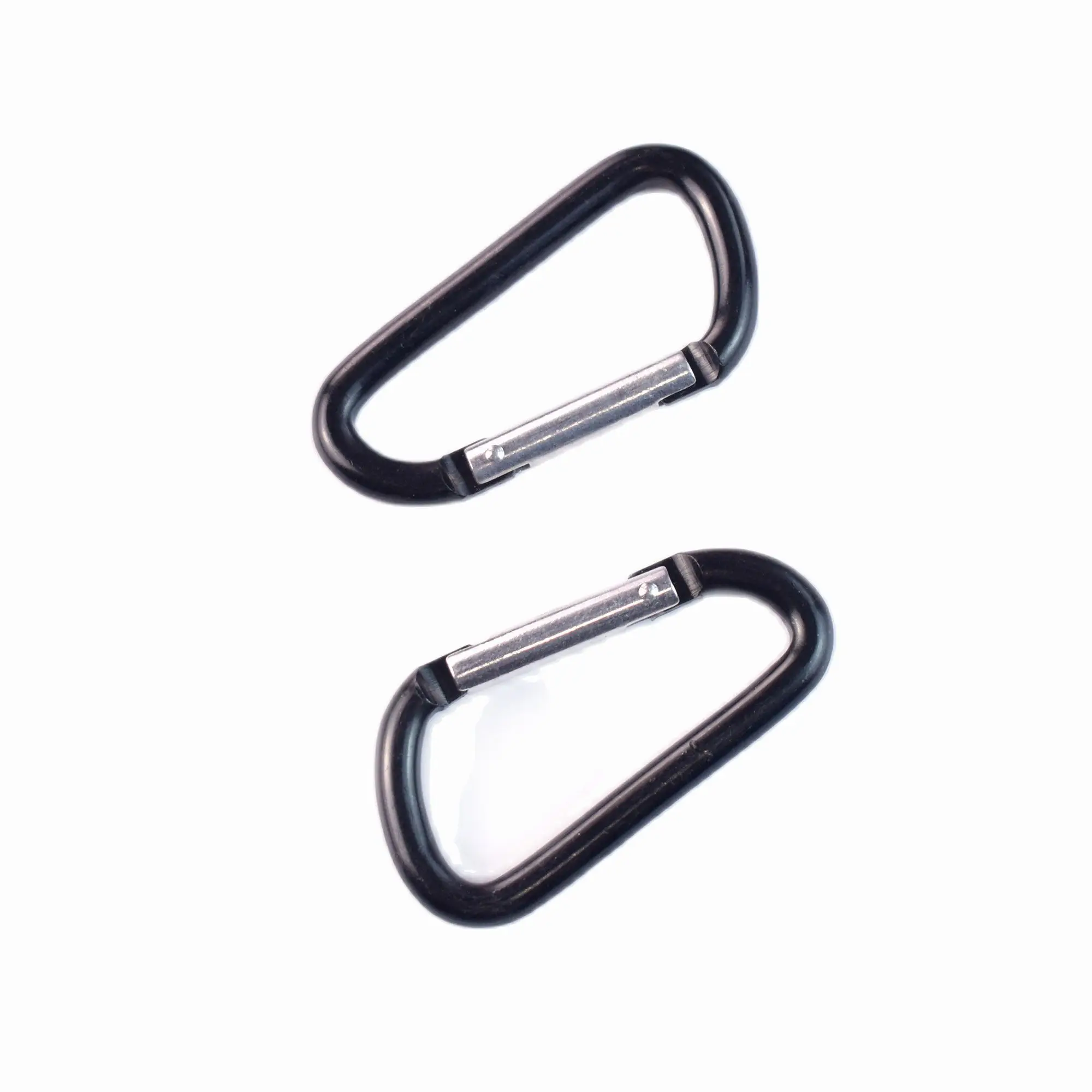 Climbing buckles climb ring Black spring buckle ring hook key buckle climbing accessories 63*28 mm