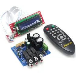 PGA2311 Stero Volume Preamp Remote Control Preamplifier Board with LCD for DIY