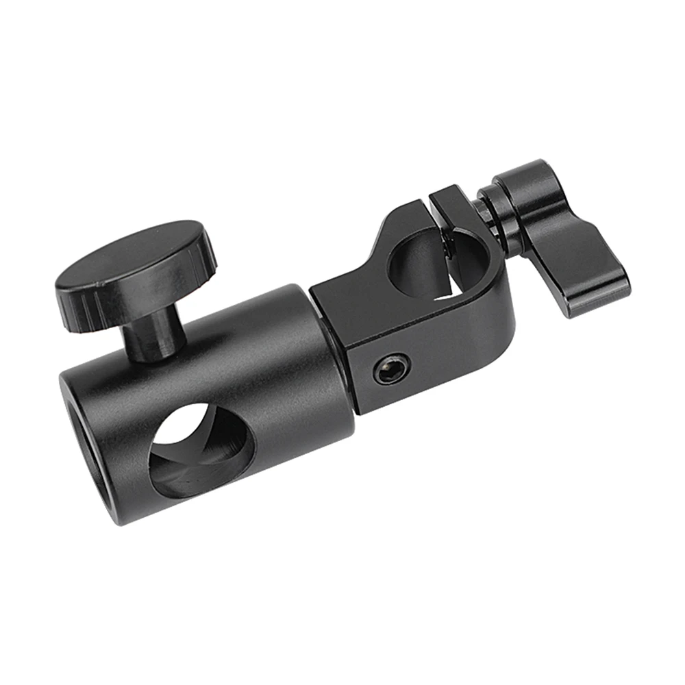 CAMVATE-Cabeça Stand Light com Standard, único Rod Holder, braçadeira, 1/4 "-20 Rosca Parafusos, 16mm, 15mm Rod Montagem