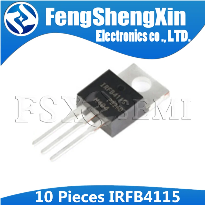 10pcs/lot  IRFB4115PBF TO220 IRFB4115 4115 TO-220 IC IRF4115 N-Channel MOSFET Transistor