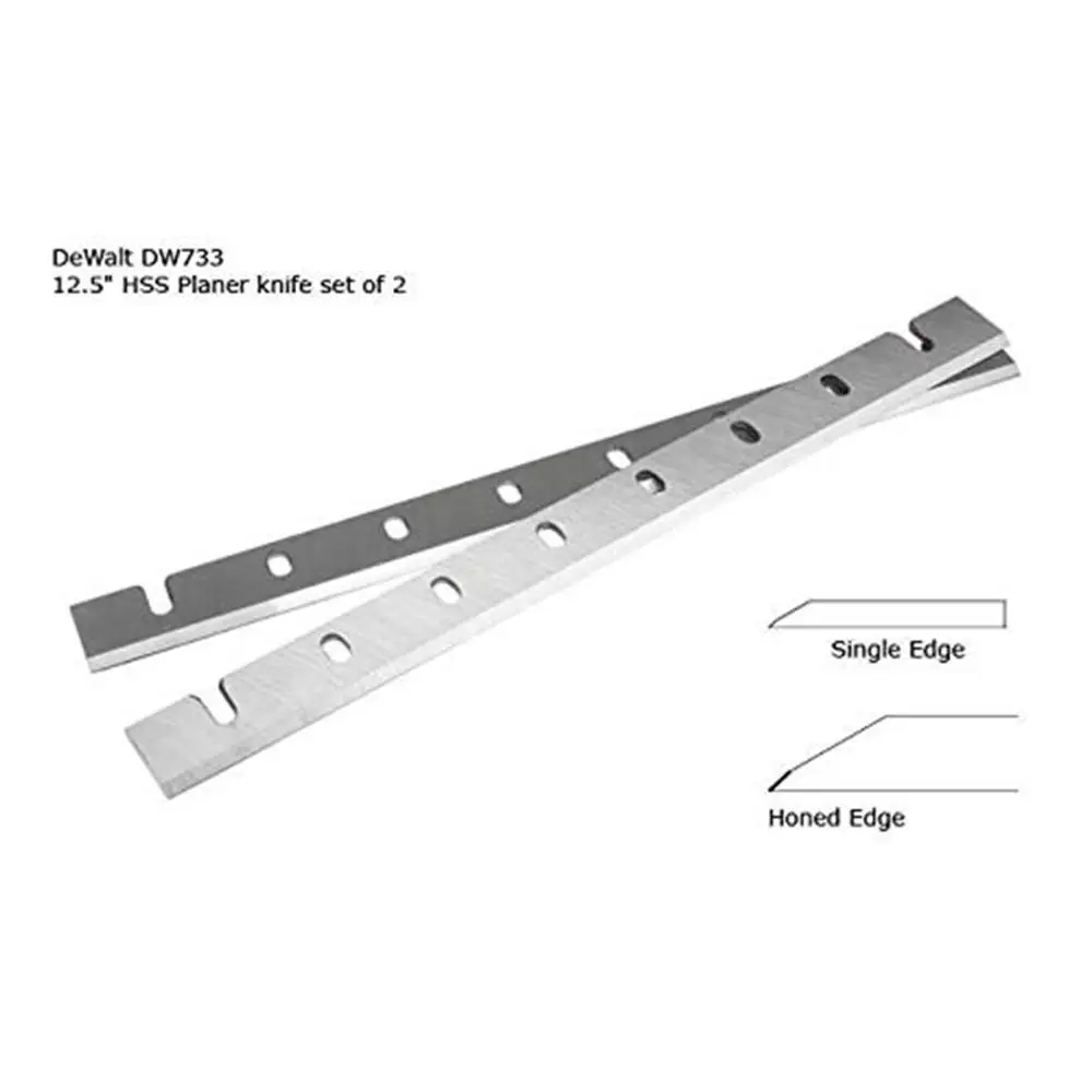 Planer blades knives for DeWalt DW733 DW7332 Thickness Planers with 12.5 Inches Replacement Heat Treated