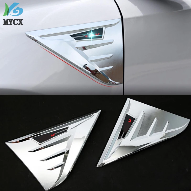 

2Pcs/set ABS Chrome Outer Air Vent Outlet Cover Body Trim Car Styling Accessories Fit For Honda CRV CR V 2017 2018 2019