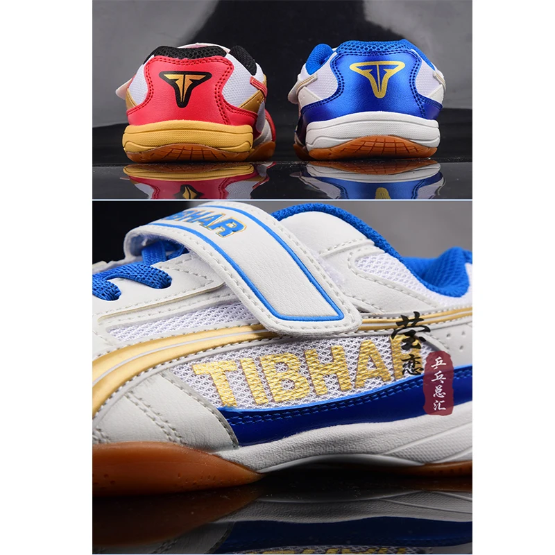 Tibhar-zapatillas de tenis de mesa originales para niños y niñas, tenis de mesa, deporte, juego de tenis