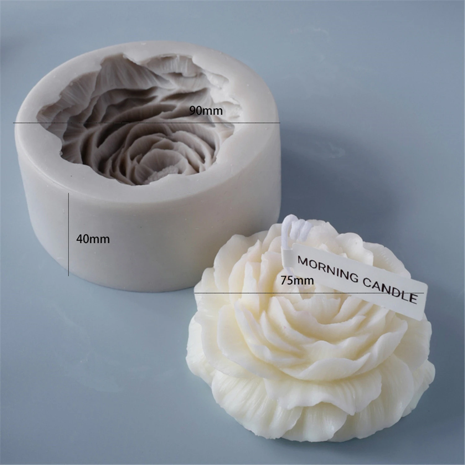 Flower Candle Mould 3D Flower Silicone Mold Fondant Cake Decorating Tools Kitchen Accessories Baking Supplies XK048