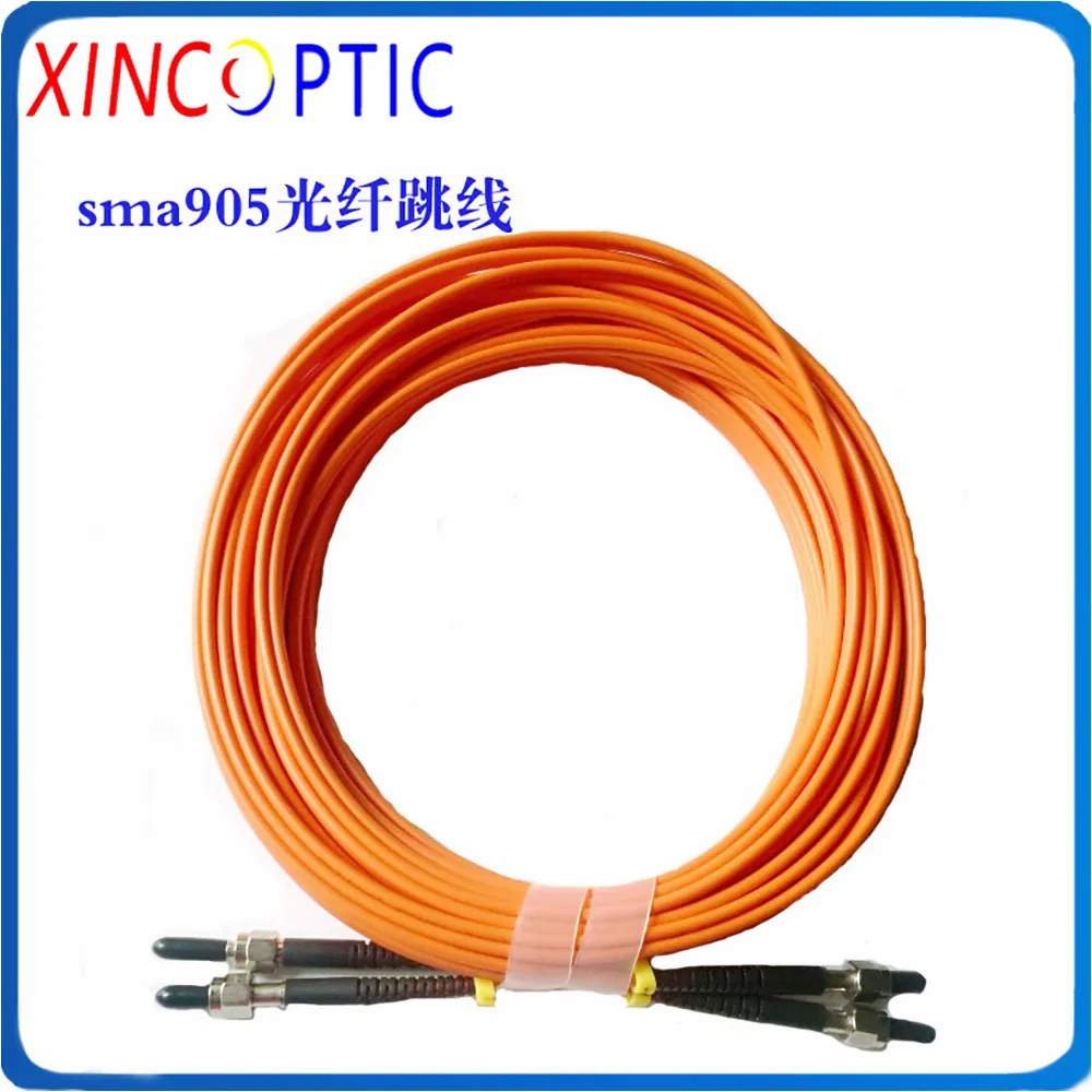 sma905-625um-om1-625-125-dual-core-duplex-1-2-3-5m-chaqueta-de-pvc-sma905-sma-de-30mm-nucleo-de-metal-cable-de-parche-de-fibra-optica-multimodo