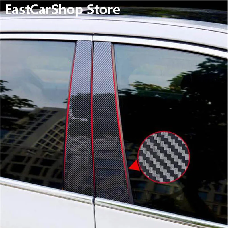 For Dongfeng DFSK Glory 580 2021 2020 Car Central Middle Column PC Window Trims Decoration B C Pillar Strip Sticker 2018 2019