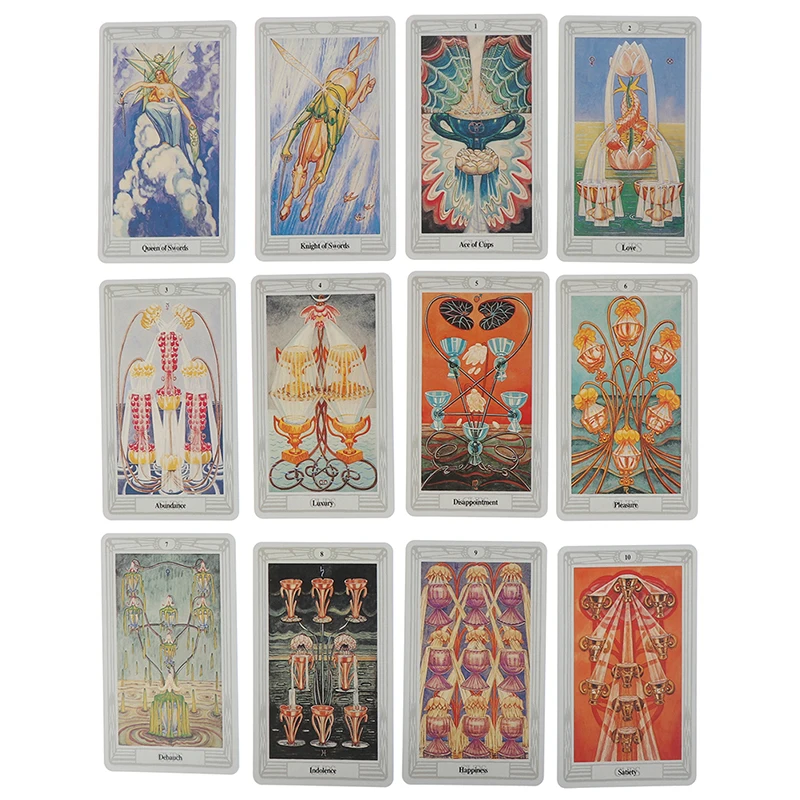 Thoth Tarot Tarot 78 Cards Egyptian Myth Divination Aleister Crowley Thoth Tarot Pocket Guidebook