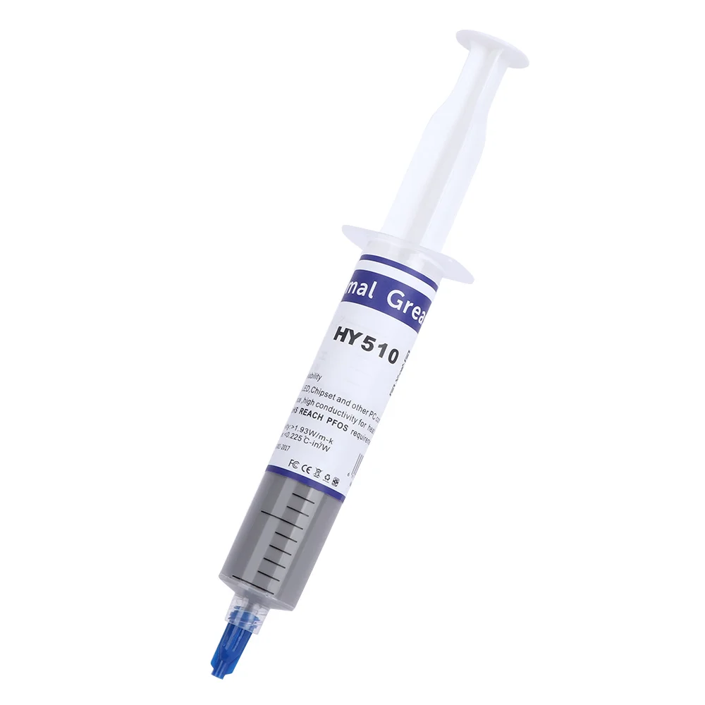 1 Pcs Hy510 30g Grey Thermal Conductive Grease Paste For CPU GPU Syringe Chipset Cooling Thermal Grease Heat Sink