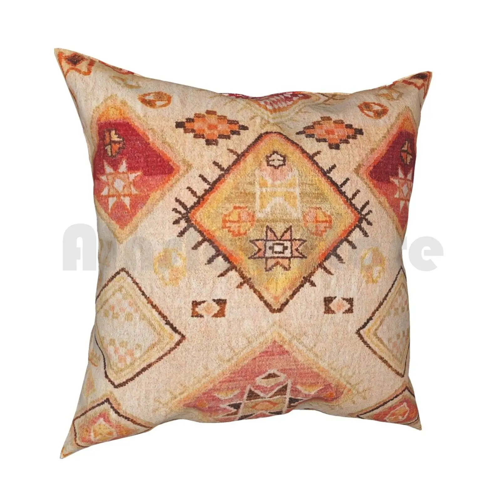 Vintage Berber Desert Traditional Moroccan Style Pillow Case Printed Home Soft Throw Pillow Moroccan Heritage Boho