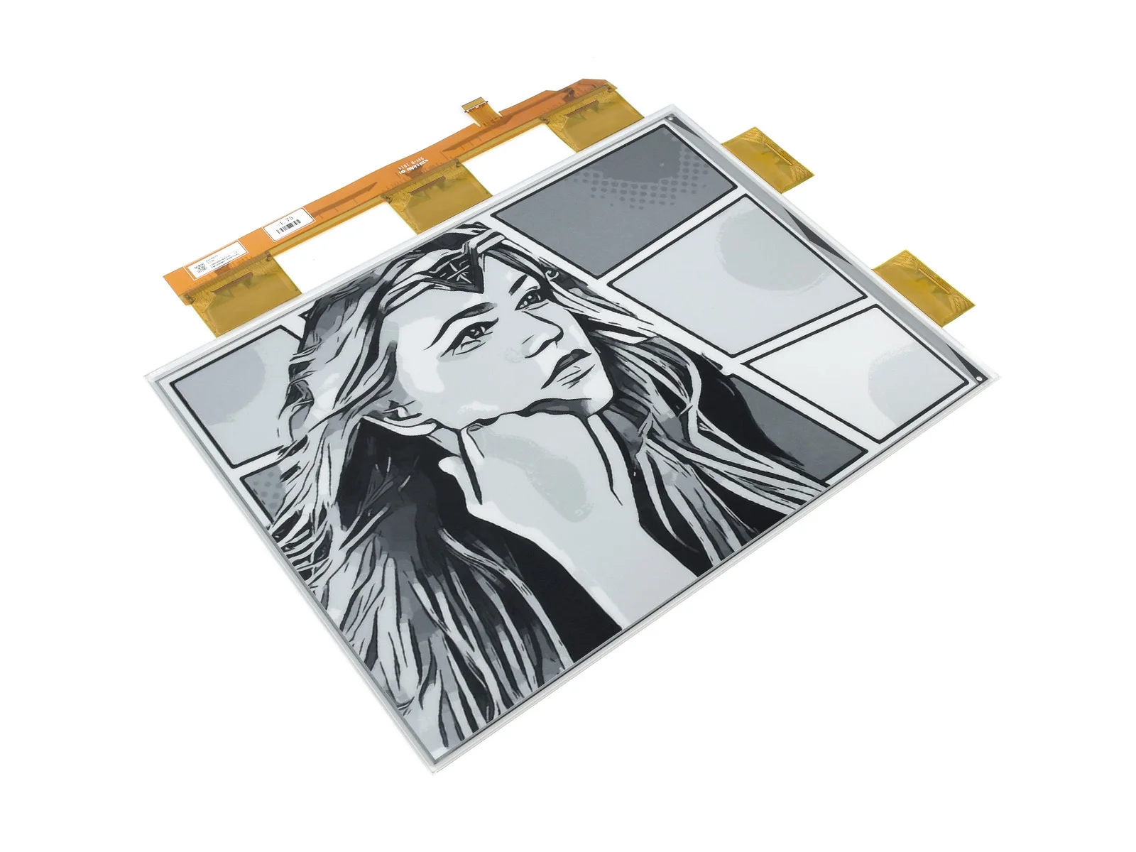 Waveshare 13.3 polegadas e-paper e-ink raw display para raspberry pi,1600 × 1200 pixels, preto/branco, 16 escalas cinzentas, porta paralela, sem pcb