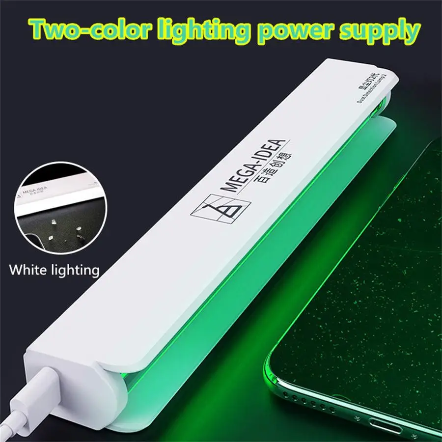 

Newest MEGA-IDEA Dust Detection Lamp with Two-color Light Source,Green light Used For Dust,White light Used For Lighting