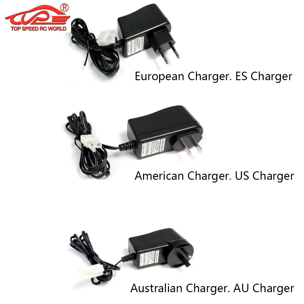 

AU US ES Standard Charger Fit for 1/5 HPI ROVAN ROFUN KM MCD REDCAT RCMK BAJA TRUCK RC CAR PARTS